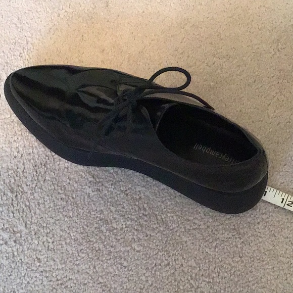 Jeffrey Campbell Black Leather Oxfords - Picture 6 of 8